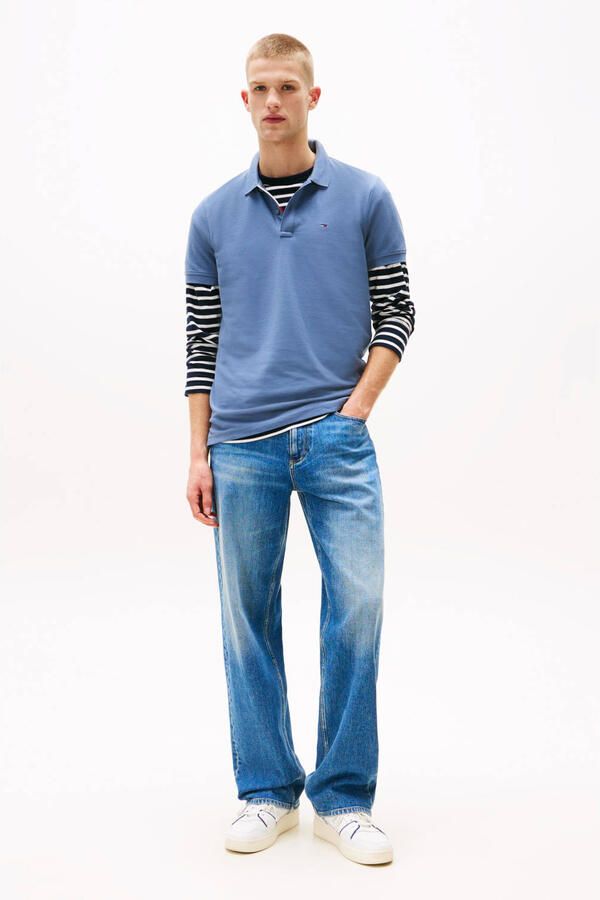 TOMMY JEANS Poloshirt TJM SLIM PLACKET POLO EXT