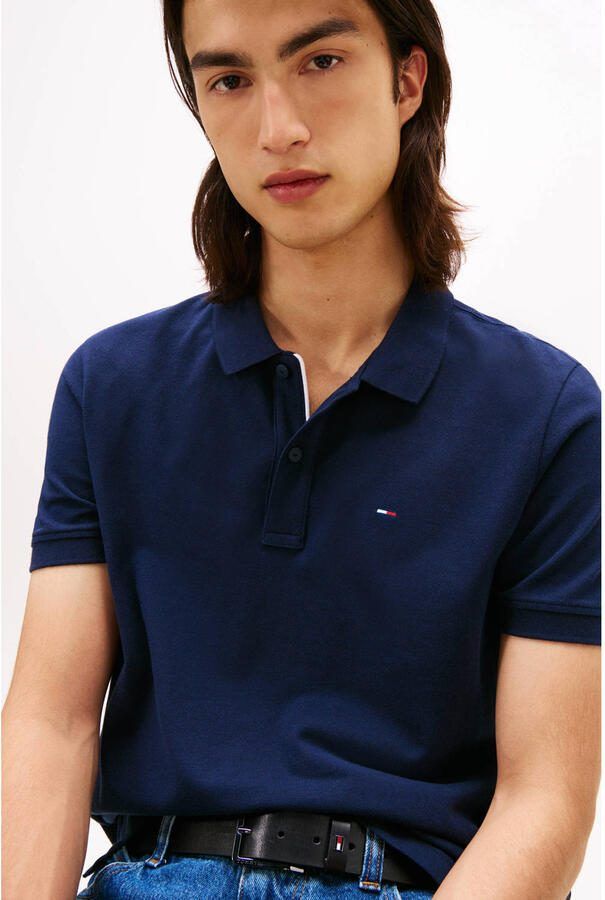 TOMMY JEANS Heren Polo's & T-shirts Tjm Slim Placket Polo Ext Donkerblauw - Foto 5