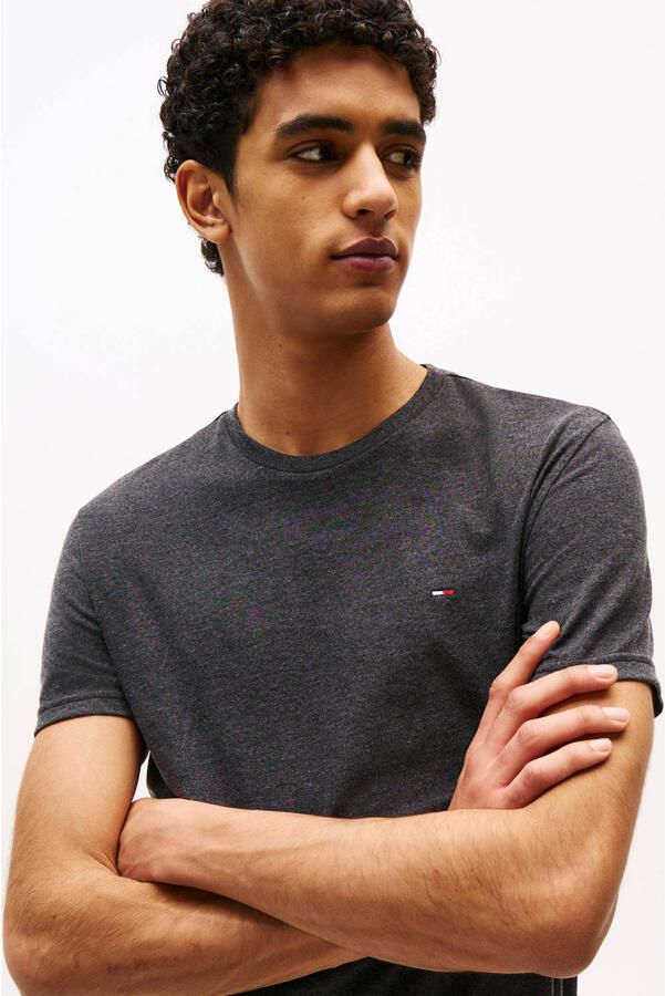 TOMMY JEANS Heren Polo's & T-shirts Tjm Xslim Jaspe Htr Tee Ext Antraciet - Foto 5