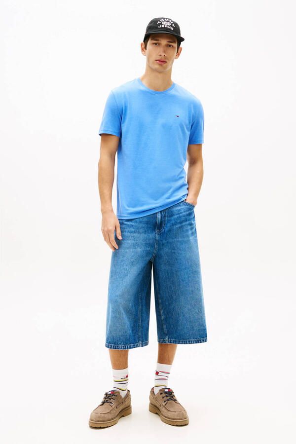 TOMMY JEANS Heren Polo's & T-shirts Tjm Xslim Jaspe Htr Tee Ext Lichtblauw - Foto 6