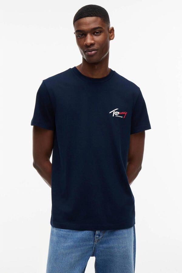 Tommy Jeans relaxed fit T-shirt van puur katoen