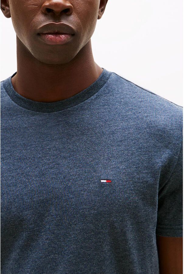 TOMMY JEANS Heren Polo's & T-shirts Tjm Xslim Jaspe Htr Tee Ext Donkerblauw - Foto 6