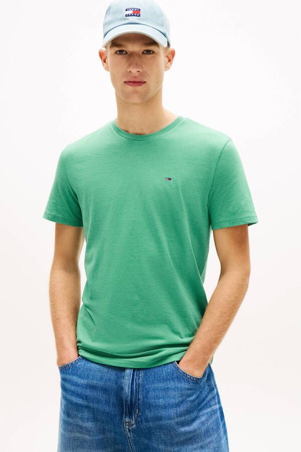 TOMMY JEANS Heren Polo's & T-shirts Tjm Xslim Jaspe Htr Tee Ext Groen - Foto 5
