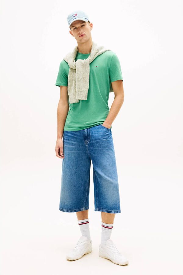TOMMY JEANS Heren Polo's & T-shirts Tjm Xslim Jaspe Htr Tee Ext Groen - Foto 6