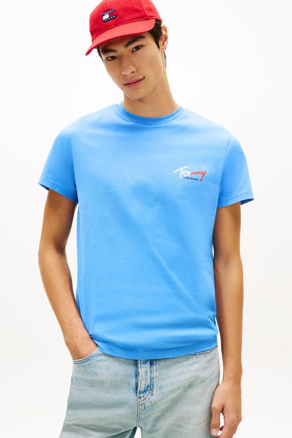Tommy Jeans regular fit T-shirt van puur katoen