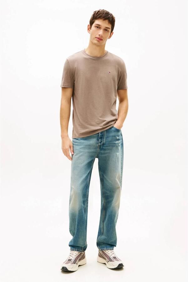 TOMMY JEANS Heren Polo's & T-shirts Tjm Xslim Jaspe Htr Tee Ext Taupe - Foto 6