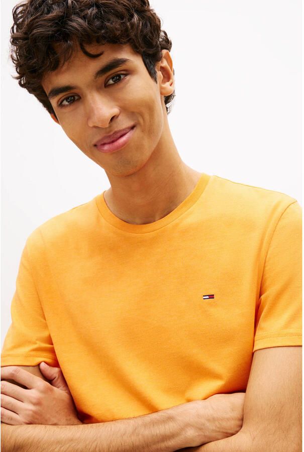 TOMMY JEANS Heren Polo's & T-shirts Tjm Xslim Jaspe Htr Tee Ext Oranje - Foto 5