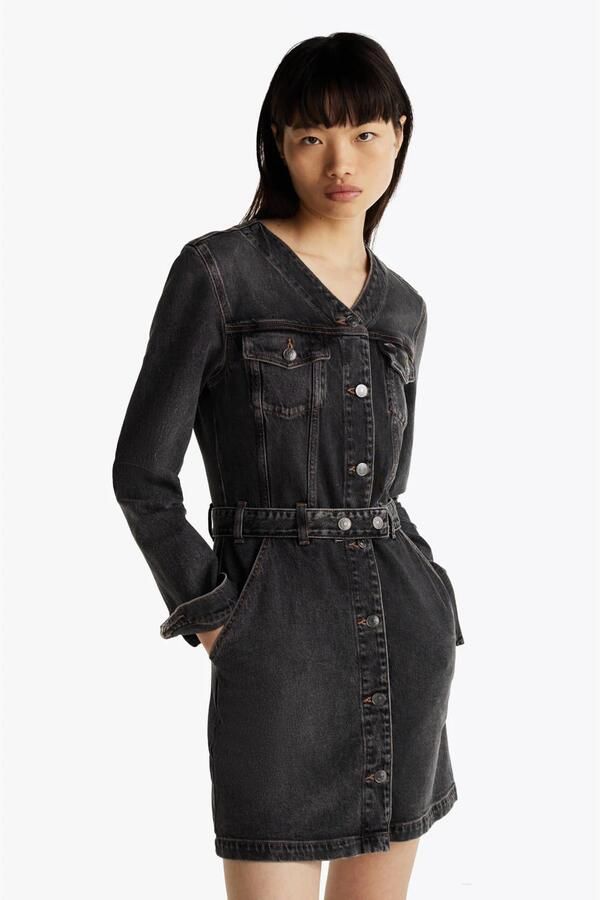 Tommy Jeans spijkerjurk grey denim - Foto 3