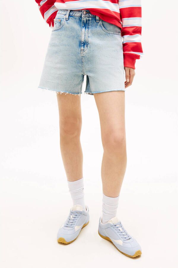 Tommy Jeans regular fit korte jeans van katoenmix model 'MOM SHORT' - Foto 5