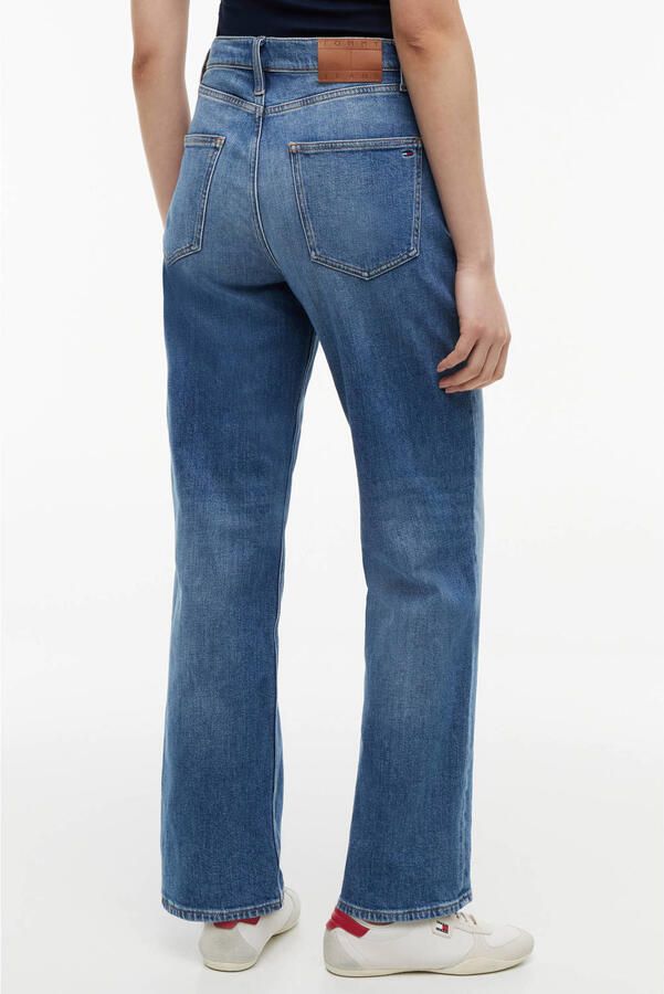Tommy Jeans Straight fit jeans van katoenmix model 'LAYLA' - Foto 7