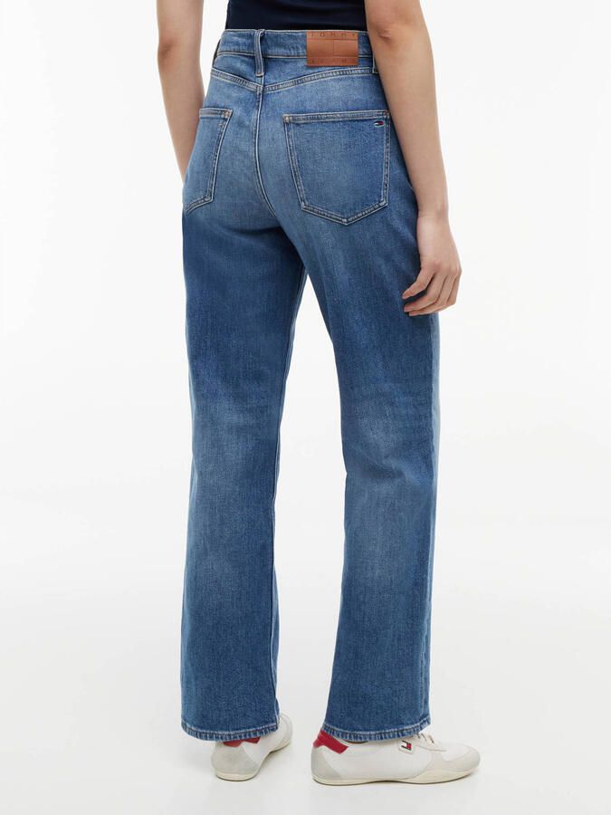 Tommy Jeans Straight fit jeans van katoenmix model 'LAYLA' - Foto 3