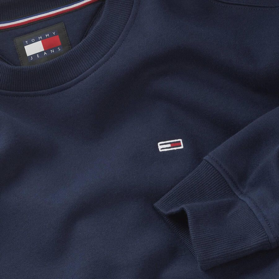 TOMMY JEANS Sweatshirt TJM REG S FLAG CREW Met geborduurd merklogo op borsthoogte
