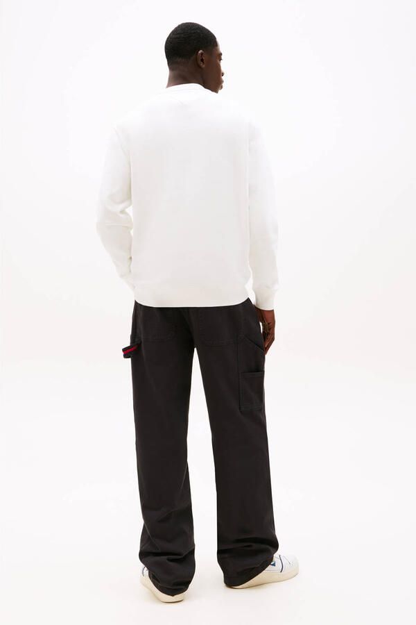 TOMMY JEANS Sweatshirt TJM REG S FLAG CREW Met geborduurd merklogo op borsthoogte