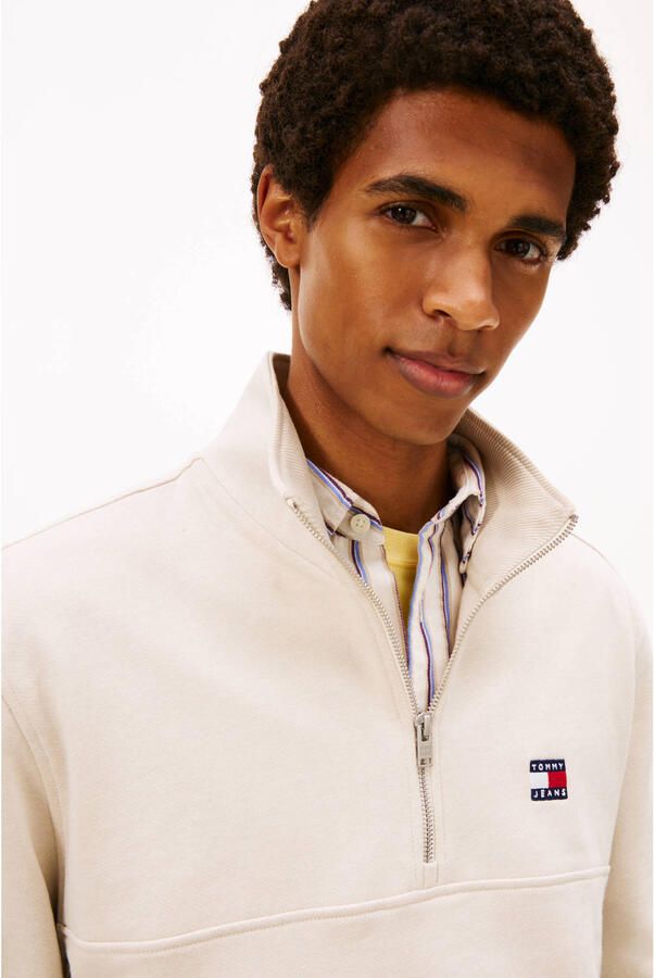 TOMMY JEANS Heren Truien & Vesten Tjm Reg Badge Qz Ext Ecru - Foto 6