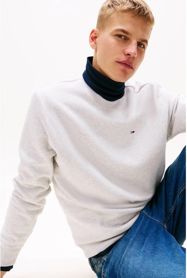 TOMMY JEANS Sweatshirt TJM REG S FLAG CREW Met geborduurd merklogo op borsthoogte