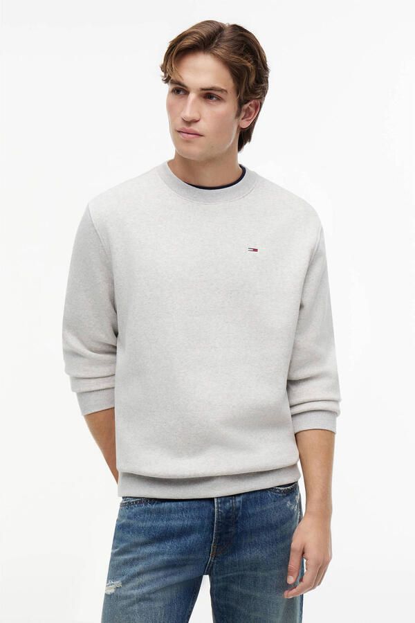 TOMMY JEANS Sweatshirt TJM REG S FLAG CREW Met geborduurd merklogo op borsthoogte