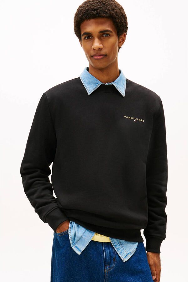 Tommy Jeans Regular fit sweatshirt van katoenmix