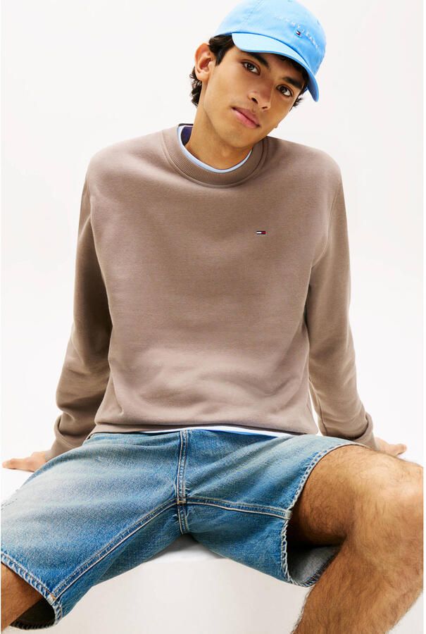 Tommy Jeans Regular fit sweatshirt van katoenmix