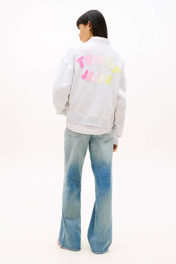 TOMMY JEANS Dames Truien & Vesten Tjw Bxy Color Bubble Crew Ext Lichtgrijs - Foto 7
