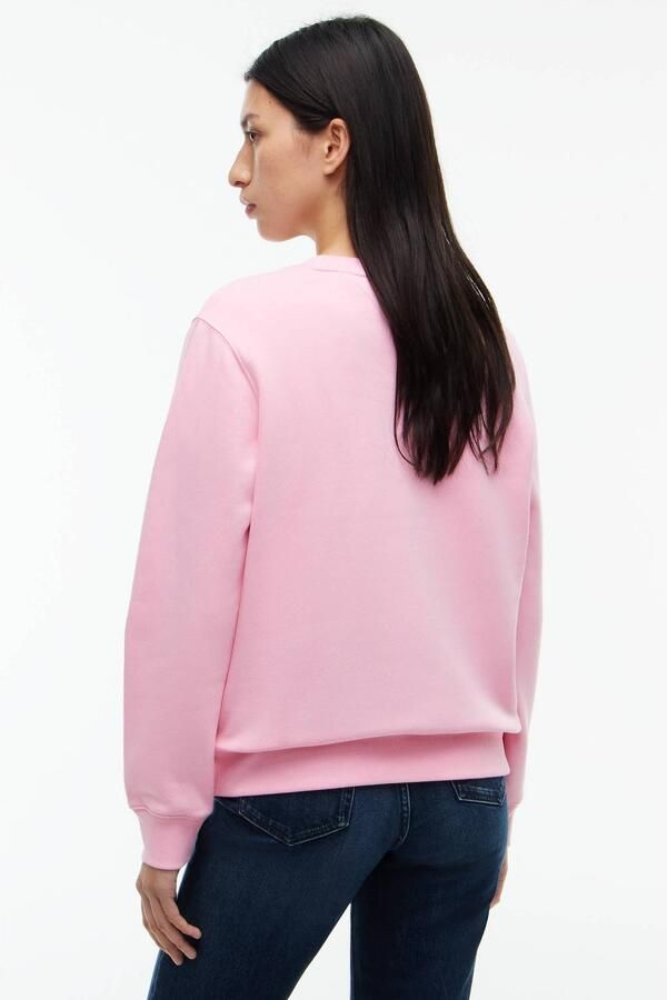Tommy Jeans sweater met borduursels en logo lichtroze - Foto 3