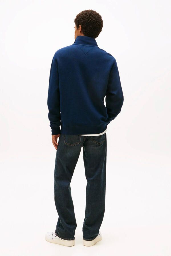 TOMMY JEANS Heren Truien & Vesten Tjm Rlx Waffle Script Qrtr Zip Donkerblauw - Foto 6