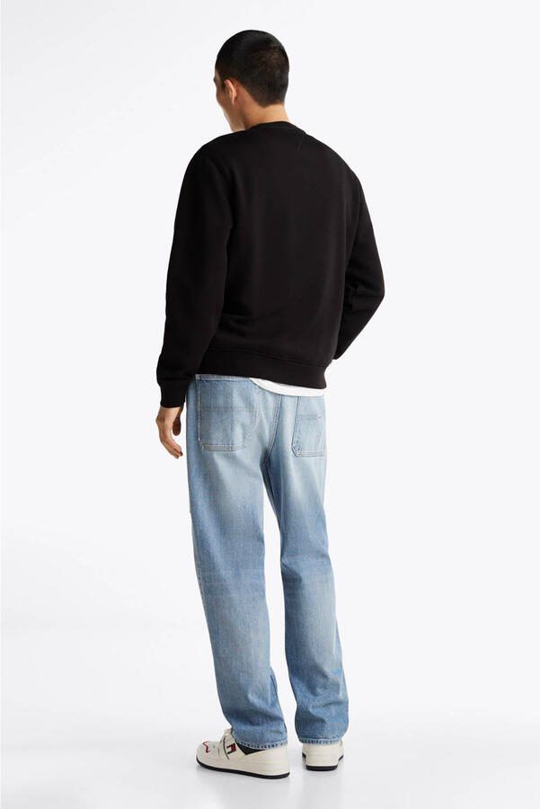 TOMMY JEANS Sweatshirt TJM REG S FLAG CREW Met geborduurd merklogo op borsthoogte