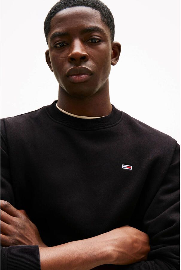 TOMMY JEANS Sweatshirt TJM REG S FLAG CREW Met geborduurd merklogo op borsthoogte