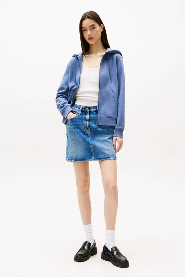 Tommy Hilfiger Regular Small Flag Zip Hooded Vest Dames - Foto 2