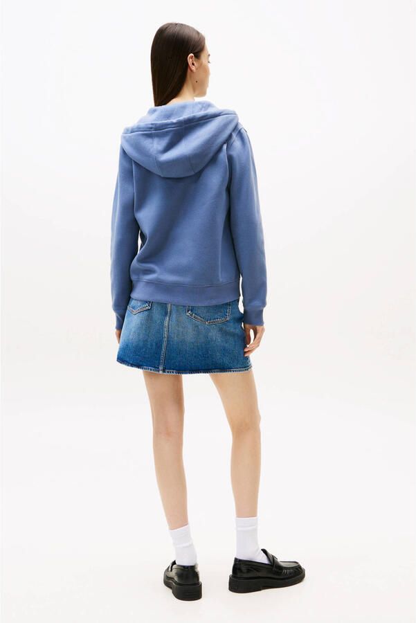 Tommy Hilfiger Regular Small Flag Zip Hooded Vest Dames