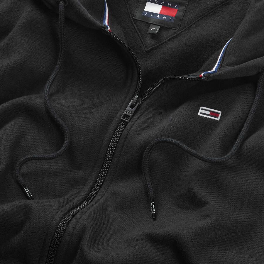 TOMMY JEANS Sweatshirt TJM REG S FLAG ZIP FLEECE THRU met geborduurd merklogo op borsthoogte - Foto 2