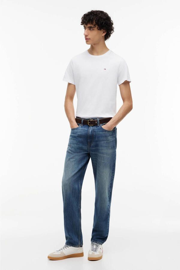 TOMMY JEANS T-shirt TJM ESSENTIAL SOLID TEE met ronde hals en subtiele logo-vlag - Foto 3