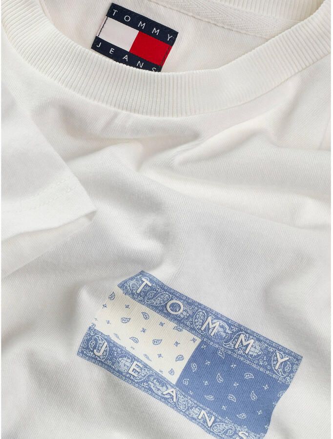 TOMMY JEANS Shirt met korte mouwen TJM REG PAISLEY FLAG TEE EXT