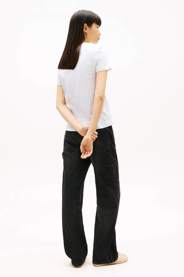 TOMMY JEANS Dames Tops & T-shirts Tjw Reg Tj Bubble Ss Tee Ext Lichtgrijs - Foto 7