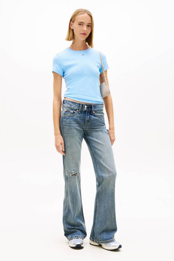 Tommy Hilfiger Essential Slim Rib-Knit Shirt Dames - Foto 2