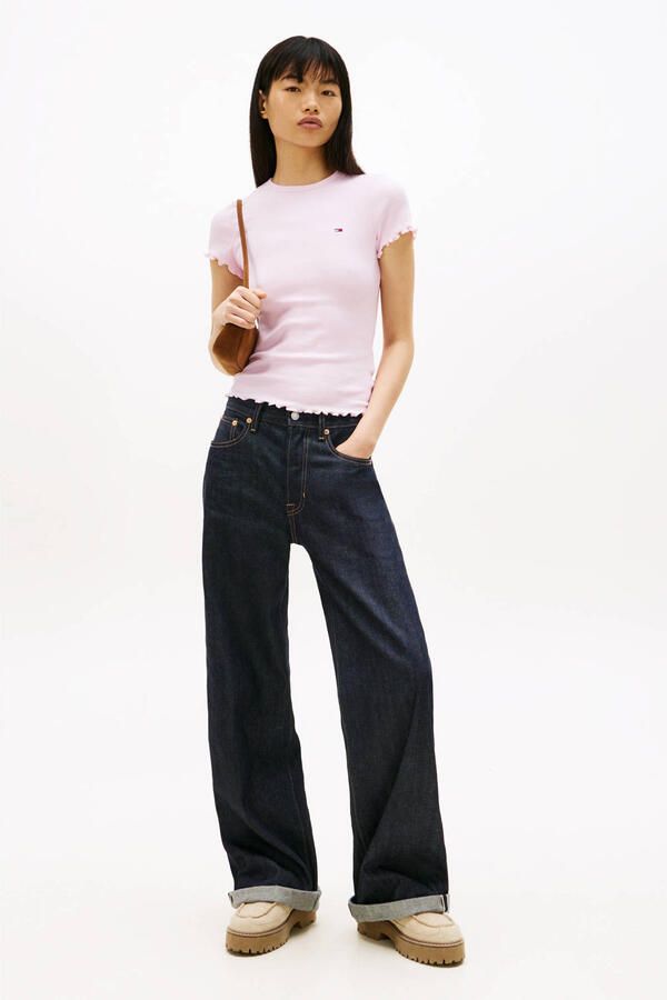 Tommy Jeans Slim Fit T-shirt van katoenmix - Foto 2