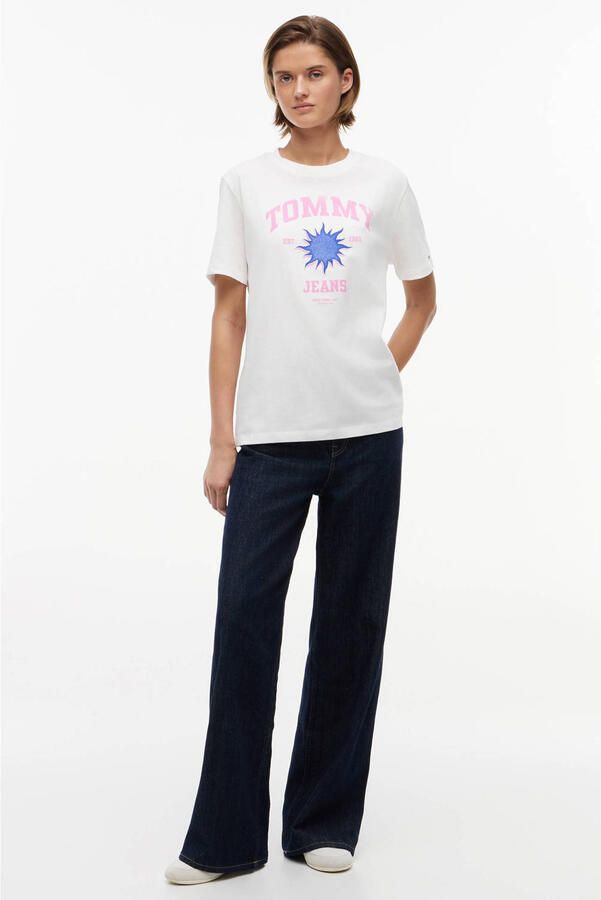 Tommy Jeans T-shirt met print ecru - Foto 2