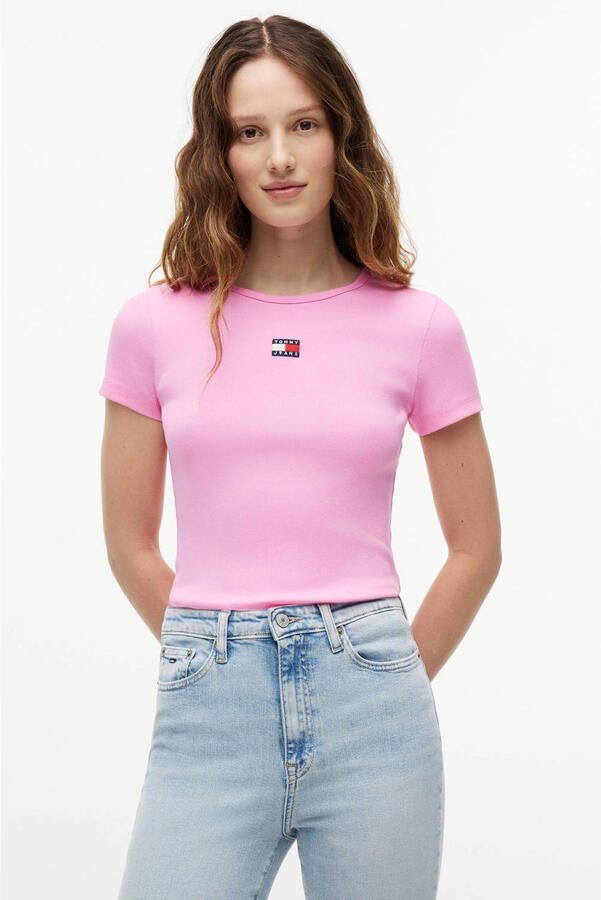 Tommy Jeans T-shirt roze