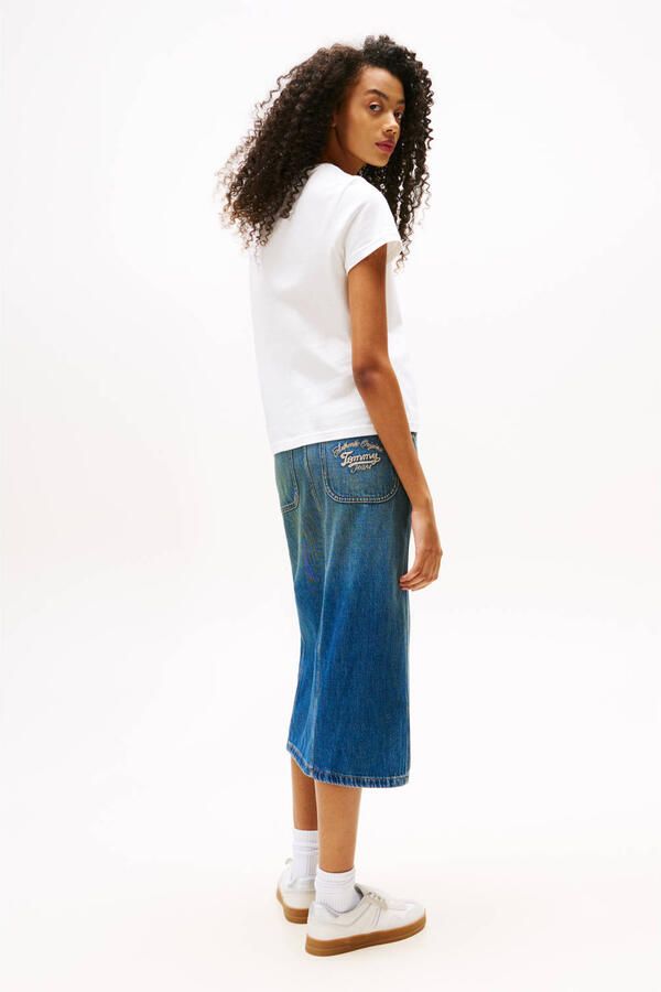 TOMMY JEANS Shirt met ronde hals TJW REG FLORAL FLAG TEE