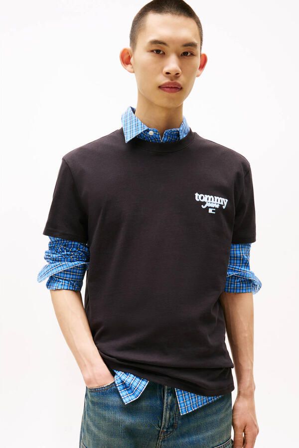 Tommy Jeans Regular fit T-shirt van puur katoen