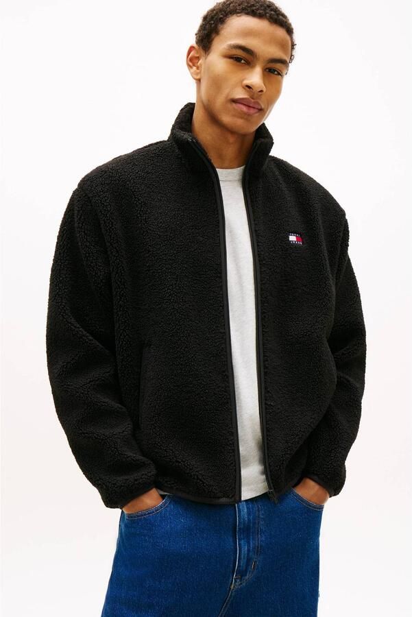 Tommy Jeans Relaxed fit fleecejack in teddyfleece-look