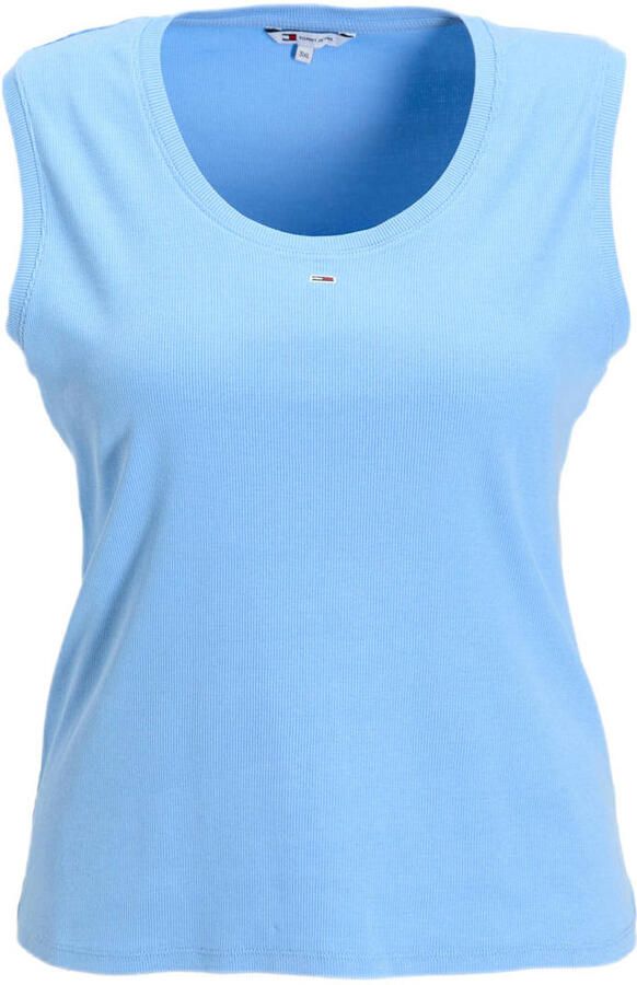 Tommy Jeans Lichtblauwe Mouwloze Top Slip-On Stijl Blue Dames - Foto 2