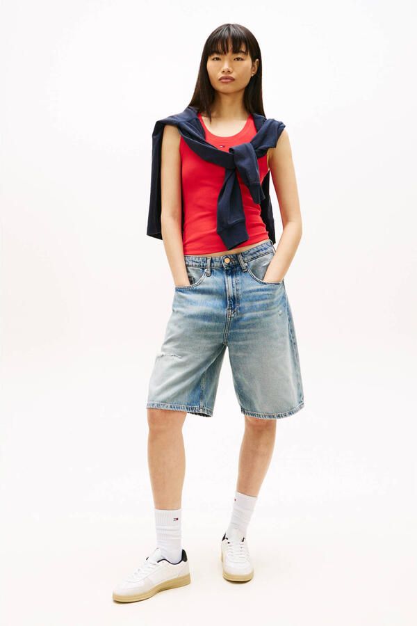 Tommy Jeans slim fit tank top van katoenmix - Foto 2