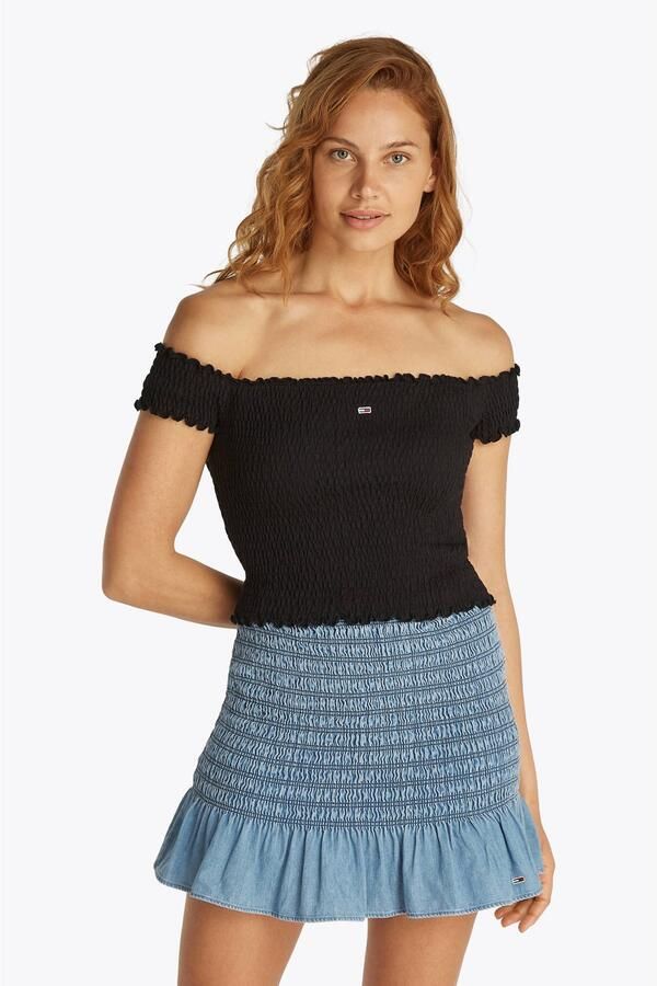 TOMMY JEANS Dames Tops & T-shirts Tjw Crp Smock Top Zwart - Foto 7