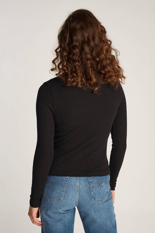 TOMMY JEANS Shirt met lange mouwen TJW ESSENTIAL MOCK NECK