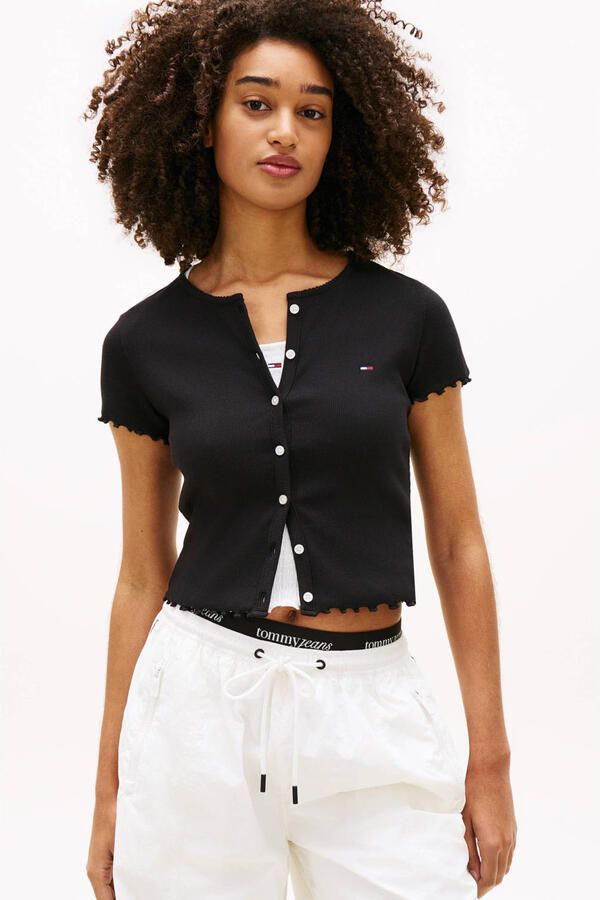 Tommy Jeans Slim Fit T-shirt van katoenmix - Foto 2