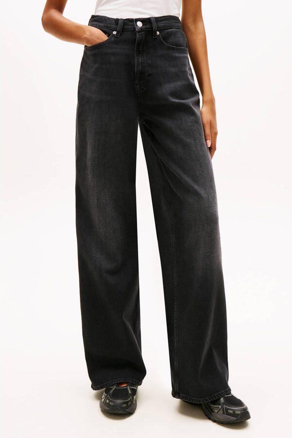 Tommy Jeans wide leg jeans black denim