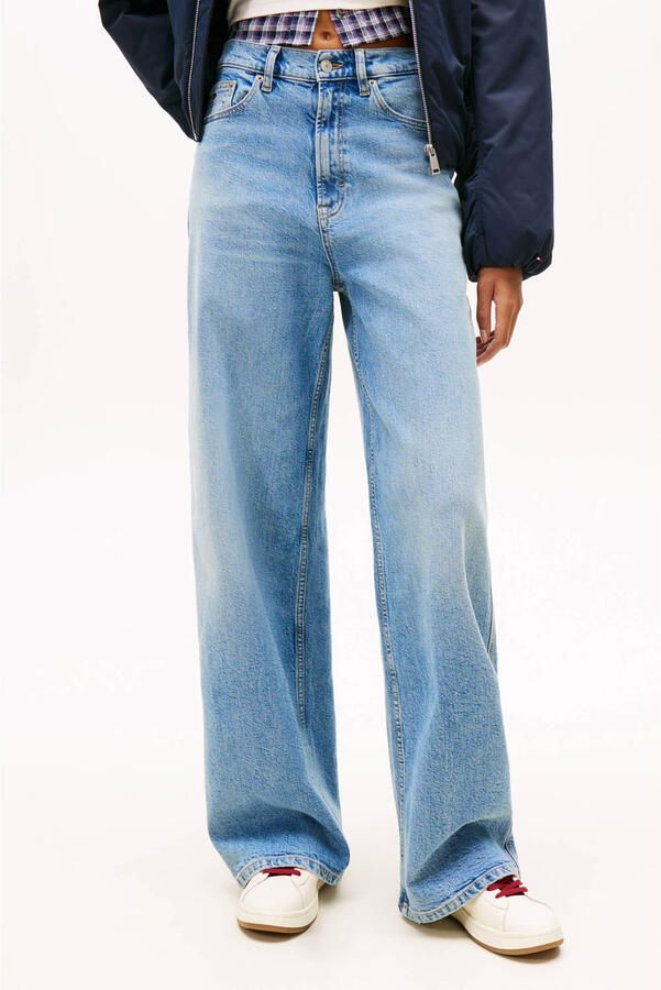 Tommy Jeans Wide leg jeans van katoenmix model 'CLAIRE'