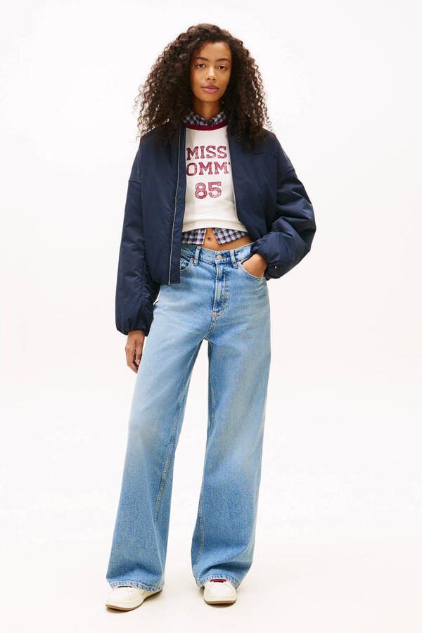Tommy Jeans Wide leg jeans van katoenmix model 'CLAIRE' - Foto 3