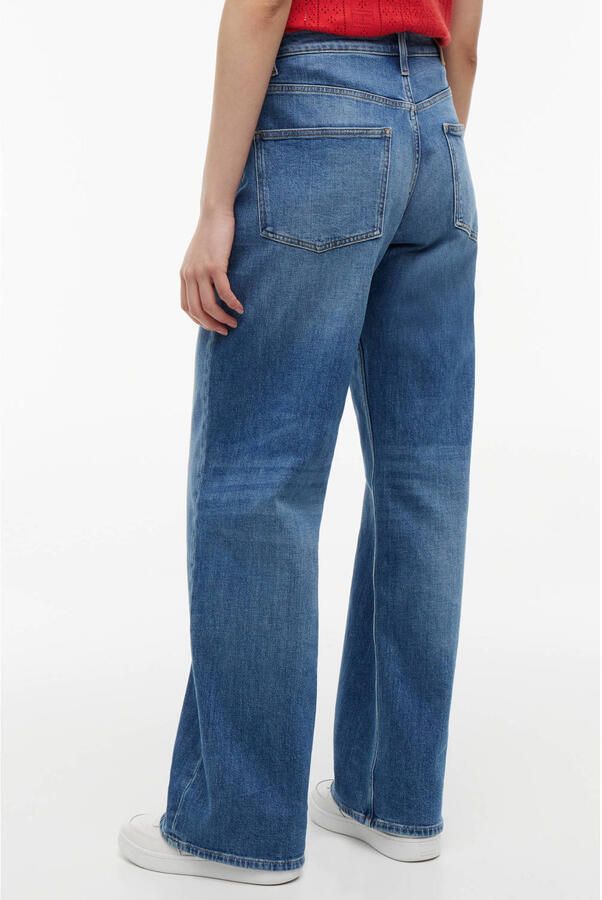 TOMMY JEANS Relax fit jeans MIA MR RLXD STR in blauwe was met hamerslus