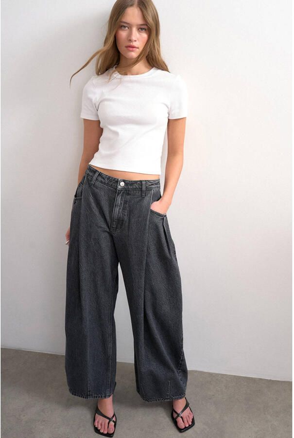 TOPSHOP barrel jeans zwart - Foto 3
